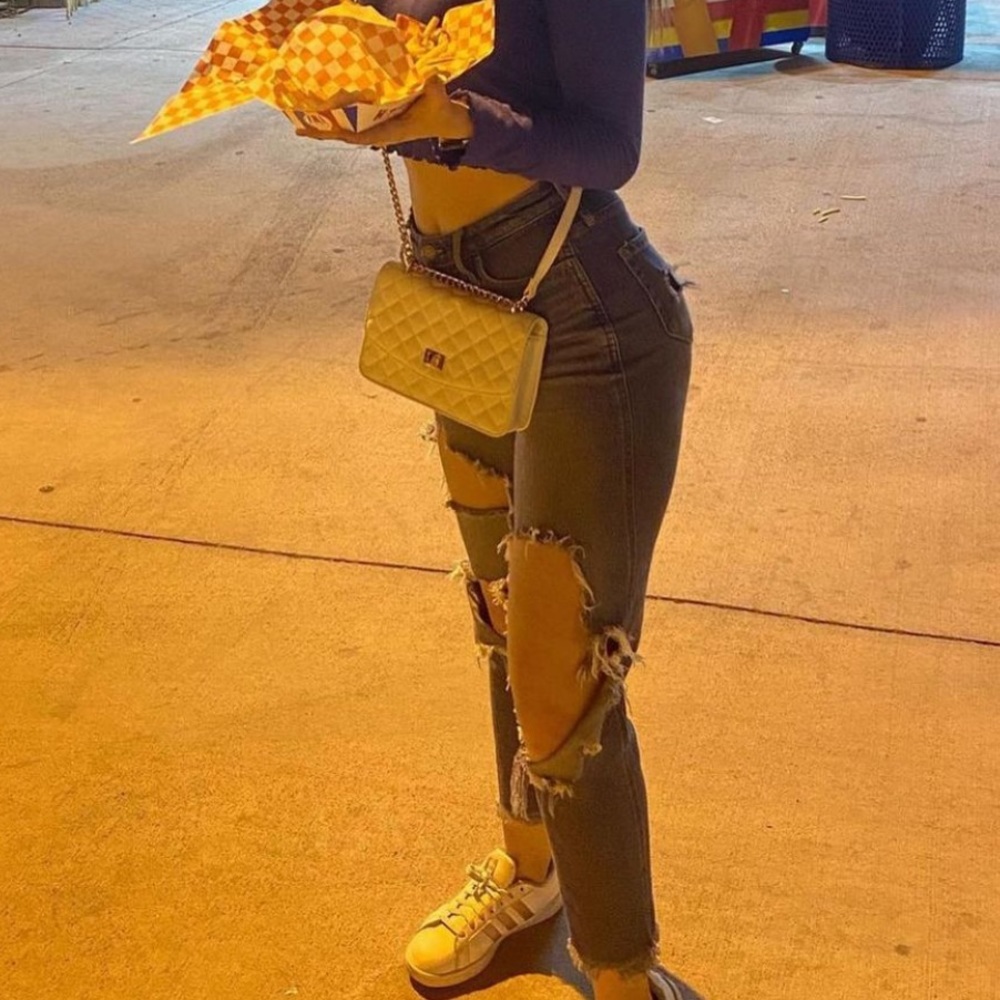 High waisted mom jeans